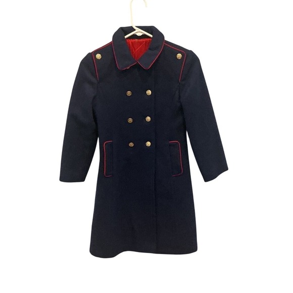 Rothschild Other - Vintage Rothschild Girls Peacoat Wool Coat 6 Sailor Navy Blue Military Classic